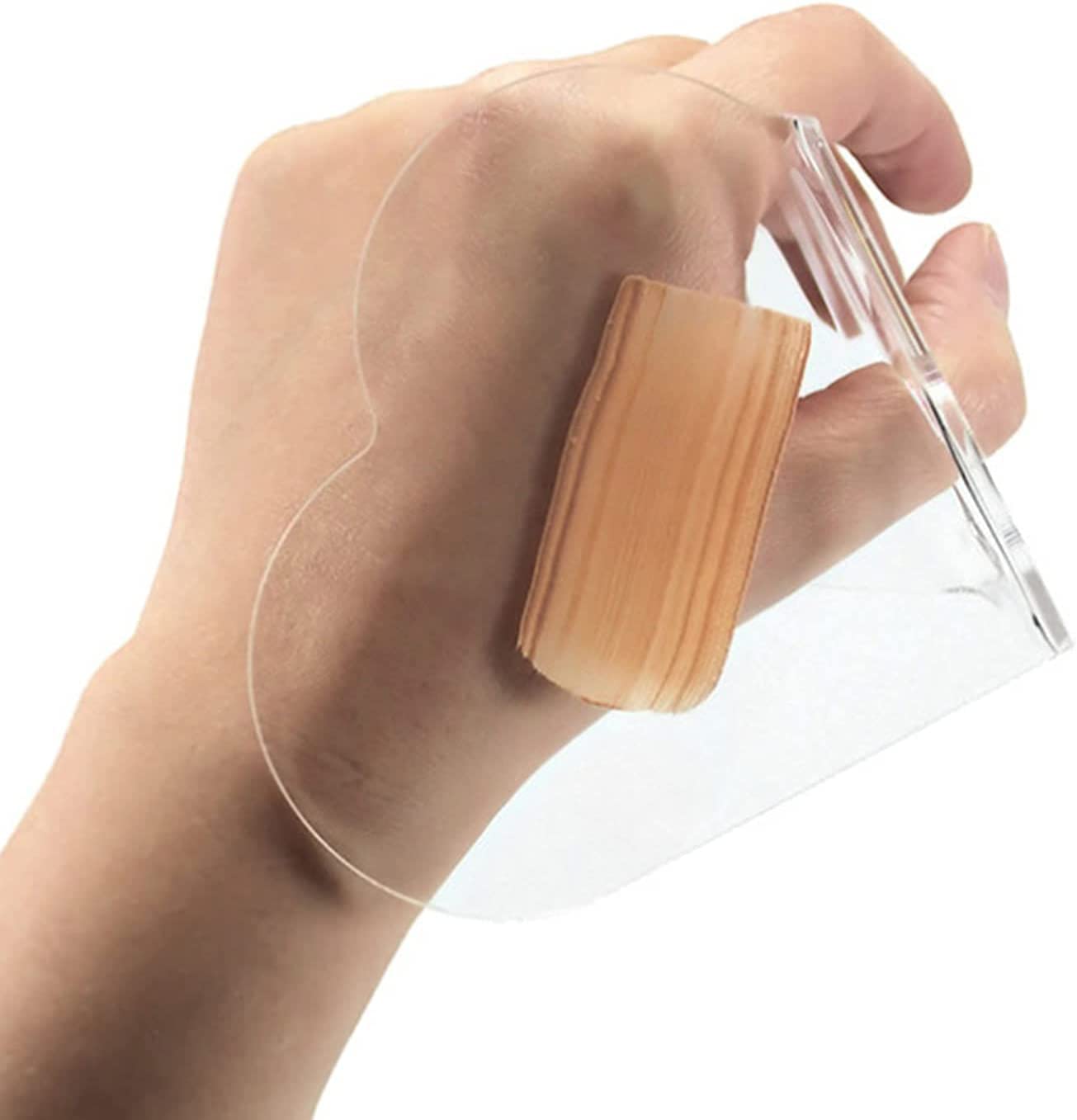 Paleta de acrílico transparente, maquillaje, sombra de ojos, base, paleta de lápiz labial, bandeja de pintura de arte de uñas, bandeja de mezcla de color, manicura de gel de uñas, herramienta de