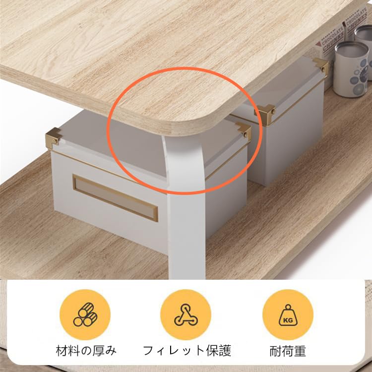 Amazon.co.jp: ZXD ローテーブル スタイリッシュ ローテーブルセット