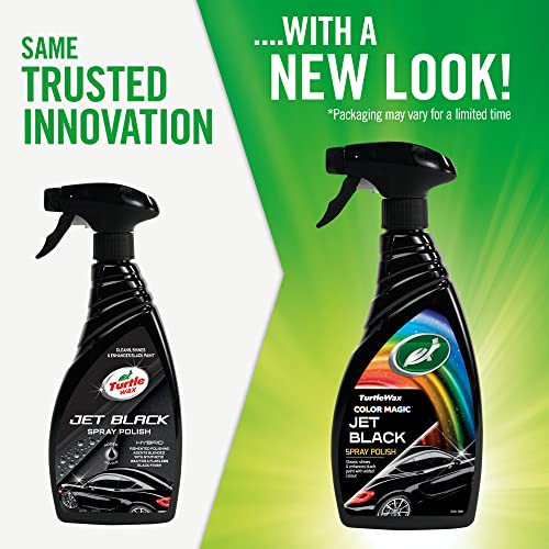 Turtle Wax Jet Black Spray Cera para Autos 500ml miniatura 3