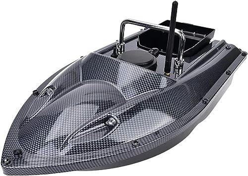 Bateau Amorceur Noir XENITE avec Grande Capacité de Chargement et Télécommande pour Pêche