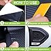 Spurtar Carbon Fiber Wrap Black Vinyl Wrap for Cars, 2 Inch x 20 ft Universal Chrome Delete Dry Carbon Fiber Tape Car Door Edge Guards Vehicle Detailing Tape Overlay Vehicle Exterior Accessories