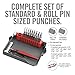 Real Avid Master Bench Block Pro-Kit - Non-Marring Armorers Block, Roll Pin Punch Set & Standard Pin Punch Set + Hammer with 4 Interchangeable Heads