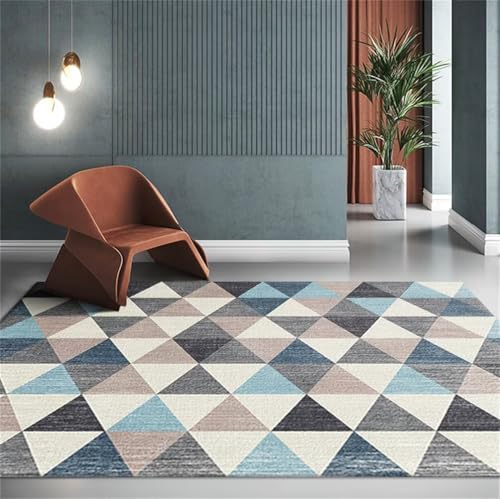 Tapis de salon design moderne 50x80 géométrique et résistant - 2