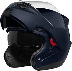 CAPACETE ESCAMOTEÁVEL PRO TORK ATTACK ELITE BRILHANTE AZUL ESCURO TAM. 60