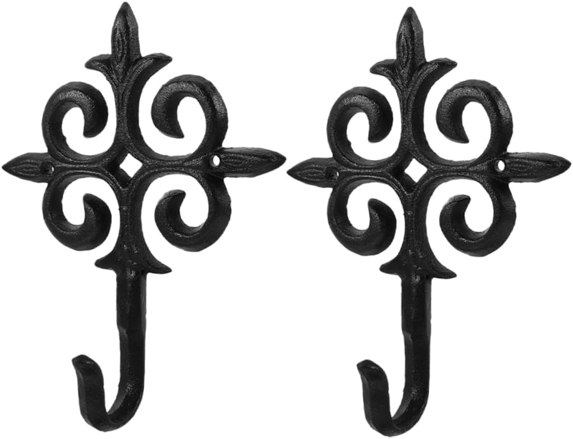 VILLCASE 2pcs Metal Hanging Plant Hooks for Outdoor Garden Balcony Planter Hanger Flowerpot Bracket Wall Mount Holder Heavy Duty Support