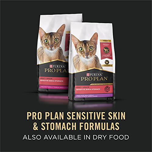 Purina Pro Plan Sensitive Skin and Sensitive Stomach Cat Food Wet Pate, Grain Free Chicken Entree - (Pack of 24) 3 oz. Cans - Image 7