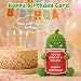 Xinezaa Funny Birthday Gifts for Teen Boy Girl, Positive Bday Presents for Son Daughter Kids, Pickle Birthday Card for Women Best Friends, Big Dill Pickle Crochet Gift for Teacher Sister