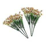 DECHOUS 6 Piezas Ramo Adorno De Flores Orquídea Danzante De Seda Crisantemo De Tallo Largo Tallos De Orquídeas Artificiales Arbusto Verde Falso El Plastico Decoración De Flores Falaenopsis