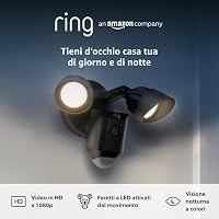 Ring videocamera Plus con proiettori cablata (Floodlight Cam Wired Plus)