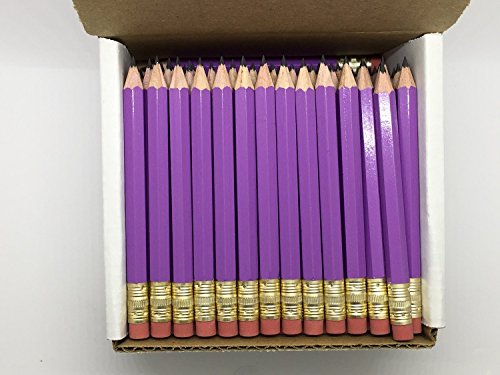Lápices Grafito Hexagonal Half con Borrador Lilac Pack 48 miniatura 1