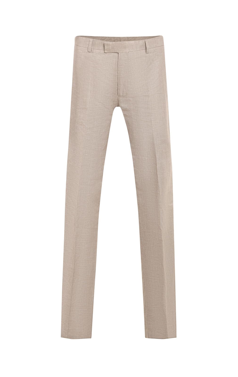 Dobell Mens Sand Trousers Lightweight Linen Cotton Blend Regular Fit-40L