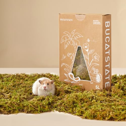 Image of BUCATSTATE 5L Hamster Bedding, Natural Forest Moss Odor Control
