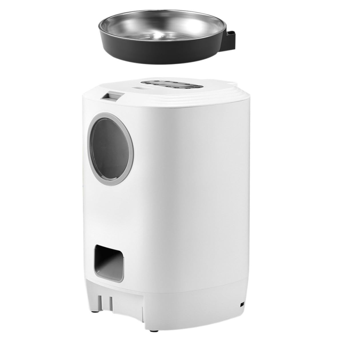 Alipis Comedero Automático para Perros y Gatos Capacidad de 4.5l, Diseño Desmontable y Carga USB, Dispensador Inteligente para Alimentación de Mascotas