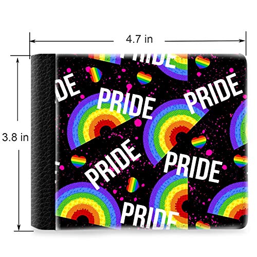Unique Desige Pattern - Lgbt Gay Pride Rainbow Pattern, Slim Front Pocket Wallet Billfold Rfid Blocking #TOP1