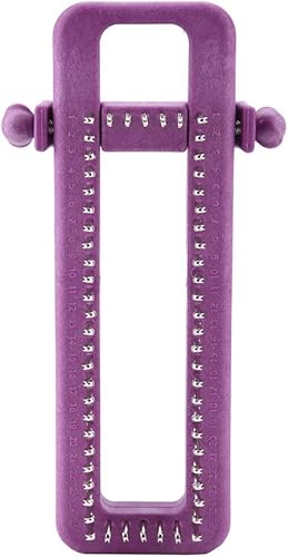 Miniatura 5 de Pissente Tablero rectangular ajustable para calcetines hechos a mano, bufanda, sombrero, tejer bricolaje