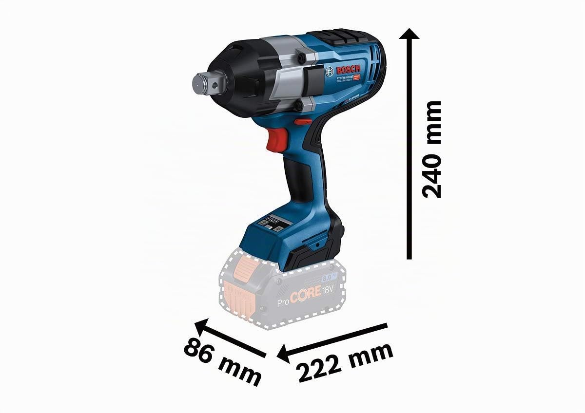 Bosch Professional 18V System boulonneuse sans-fil BITURBO GDS 18V-1050 H (avec calage L-BOXX, L-BOXX)