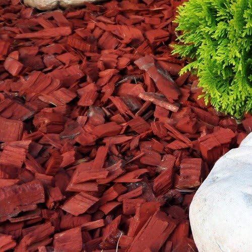 PSB Wood Chip Red Coloured Garden Chipping Flower Bark Wedding Decorative Landscape