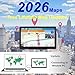 GPS Navigator for Car, Latest 2026 Map 7 inch Touch Screen Car GPS 256-16GB, Voice Turn Direction Guidance, Support Speed and Red Light Warning, North America Lifetime map Free Update(Dark)