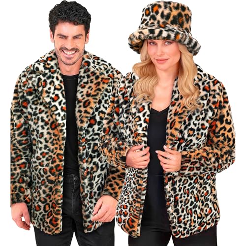 W WIDMANN MILANO Party Fashion - Kunstfell-Jacke für Damen und Herren, Plüschjacke, Kostüm, Party Outfit für Karneval & Festival