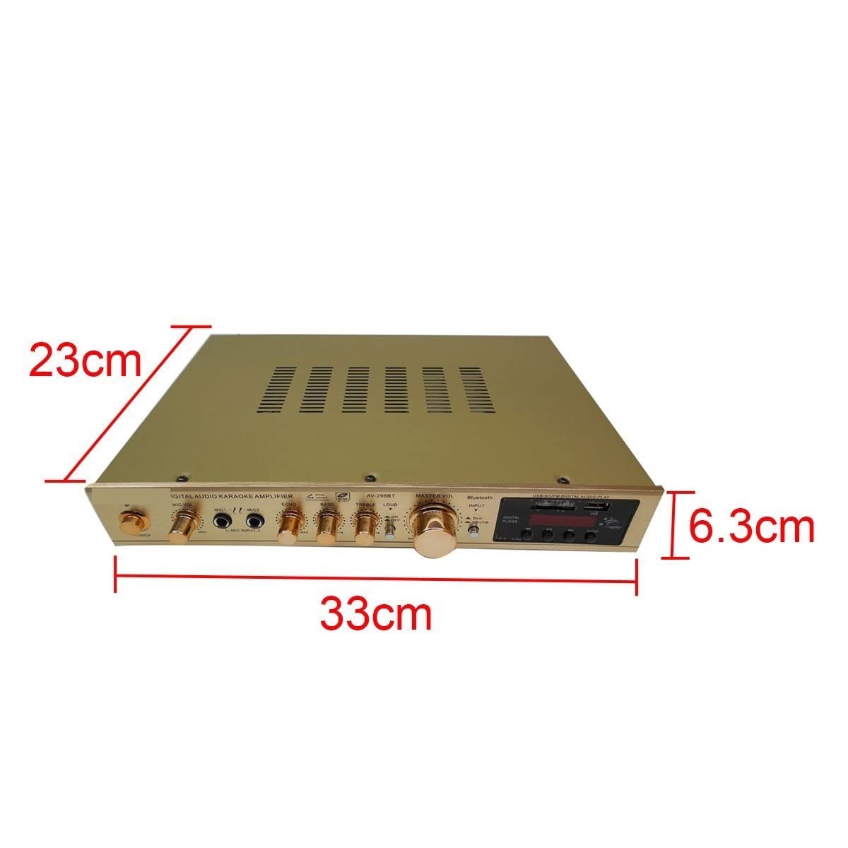Wzmacniacz audio stereo Wzmacniacz domowy Cyfrowy Auto AV Wzmacniacze klasy HiFi Dźwięk stereo Radio FM Odtwarzacz Procesor(Nero)