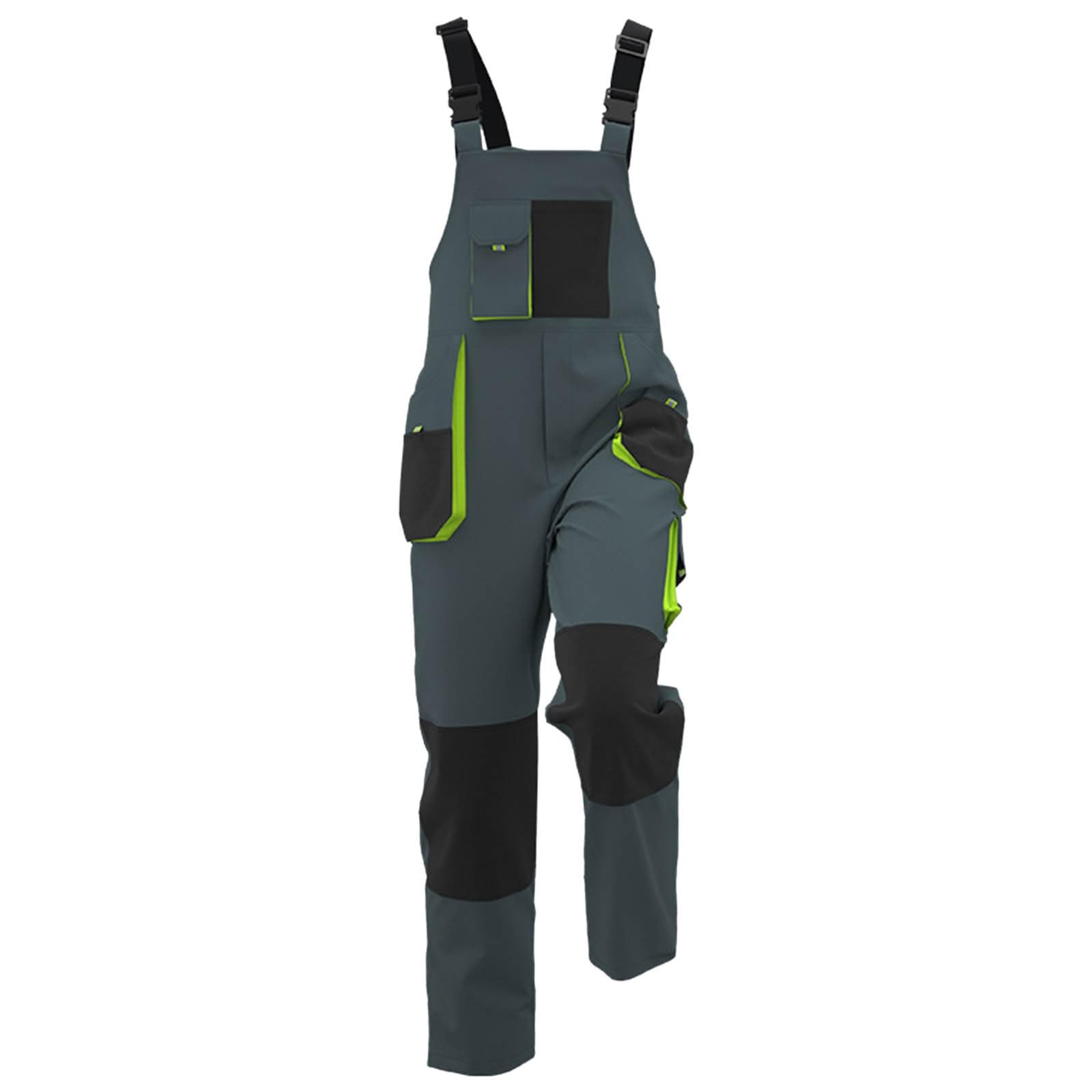 Mono de trabajo para hombre, pantalones largos, ligero y aireado, traje de hombre de basura con bolsillos multifuncionales, ropa de trabajo para artesanos, albañiles, carpinteros