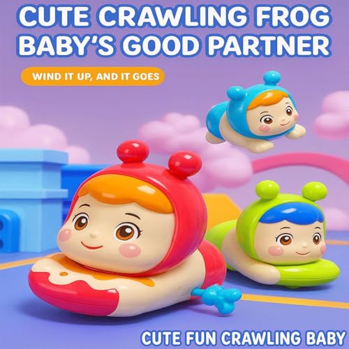Image of Zinnia Hello Komi Toy for Kids, Crawling Kitty Action Figure Movable Toy for Babies, Key Operated Wind Up Toys for Kids (Hello Komi)