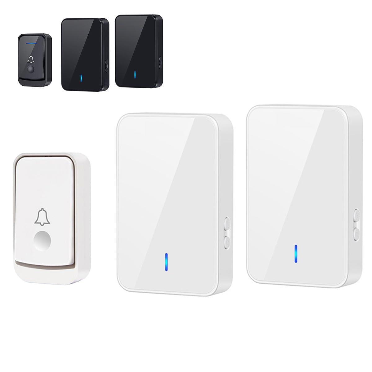 ベル　2台セット Amazon.co.jp: ワイヤレスチャイム 玄関 インターホン チャイム