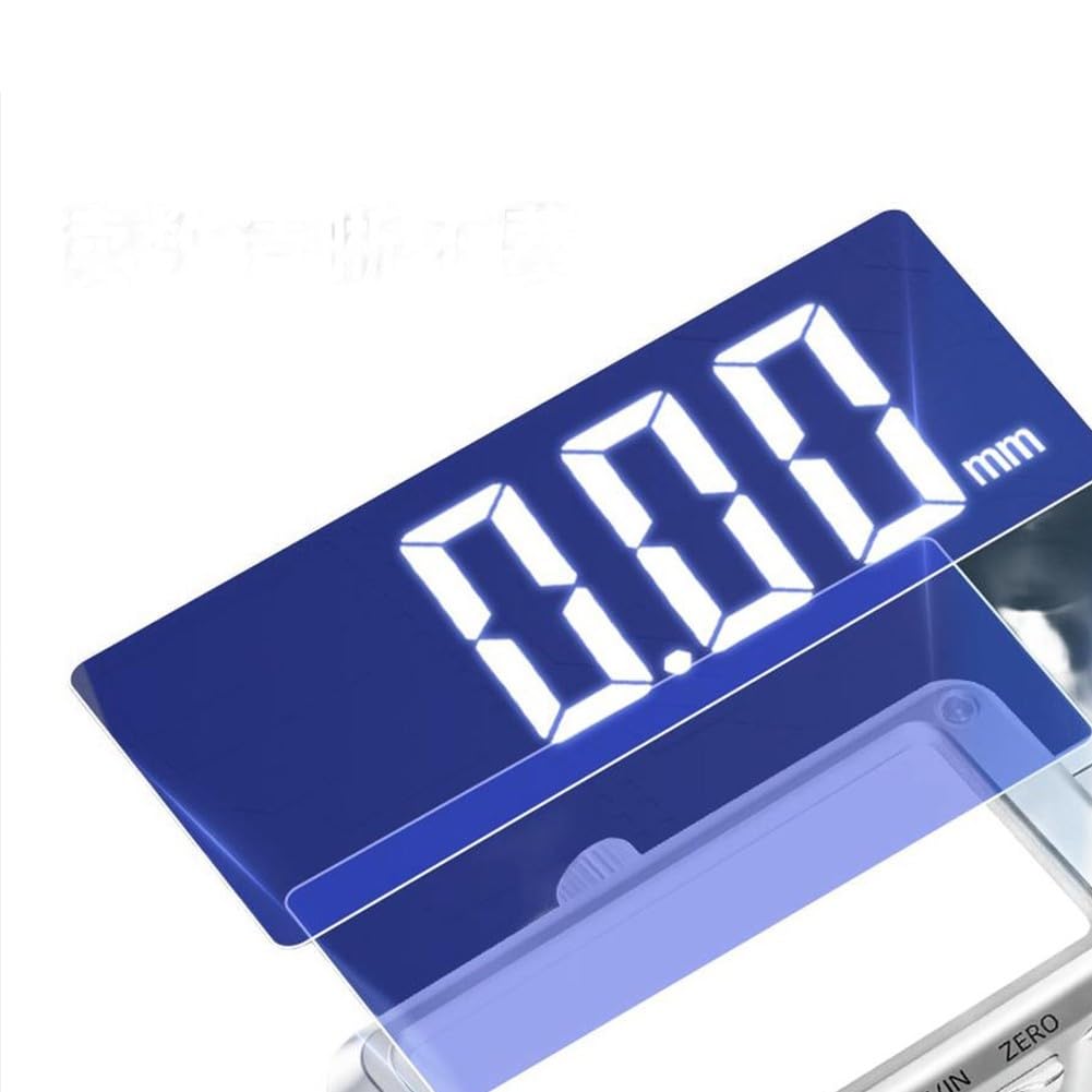 Calibro digitale a corsoio ricaricabile in acciaio inox da 300 mm con ricarica USB-C, precisione di 0,01 mm, grande LCD per industria, gioielli ed elettronica (D)