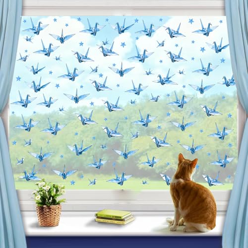 Vinilo Decorativo Kazova Origami Crane 128 Piezas Azul miniatura 6