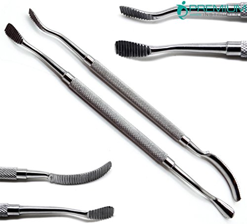 2 Pcs Dental Bone File # 12 and # 45 Double Ended Medical Surgical Premium Instruments