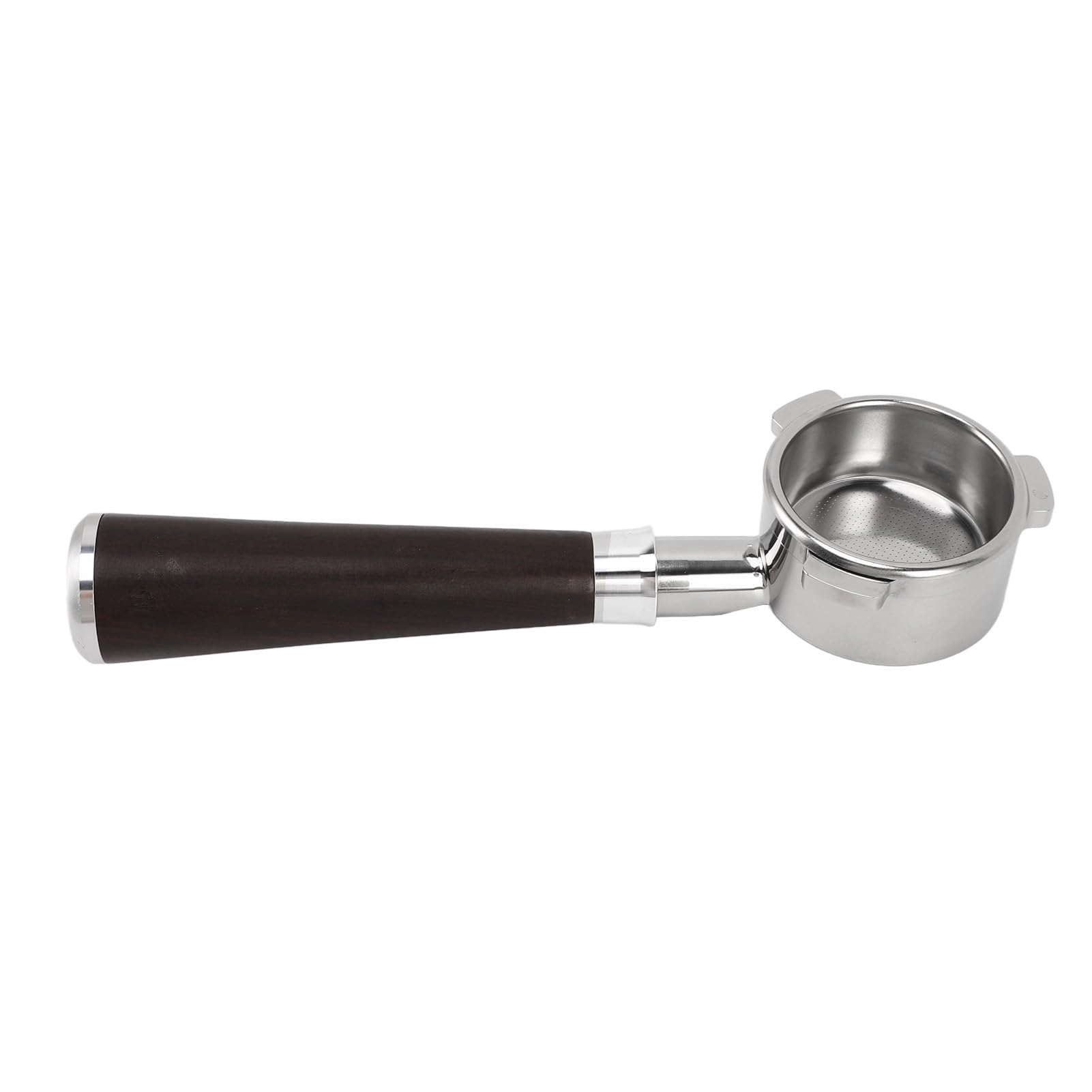 Porte-filtre sans fond 54 mm amovible en acier inoxydable ergonomique