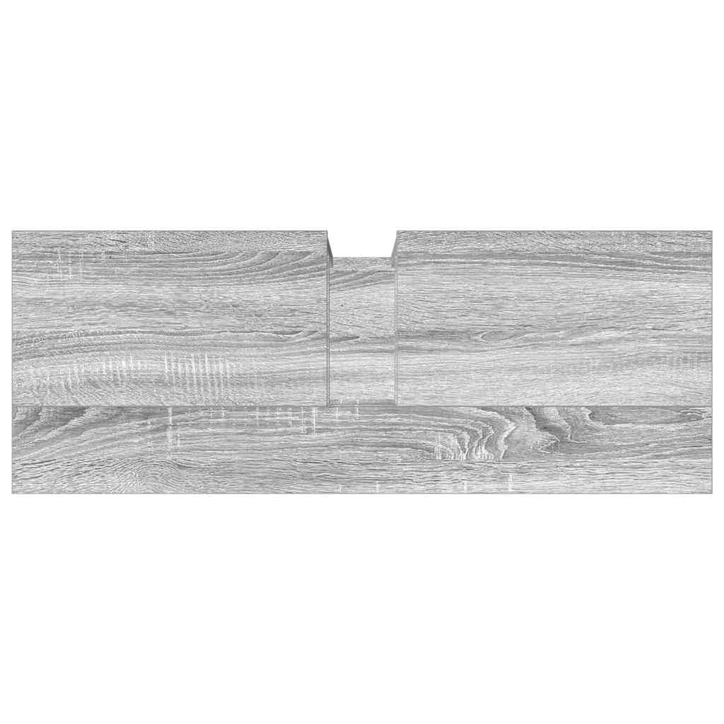 Mobile sottolavello, 80 x 30 x 60 cm, colore: grigio