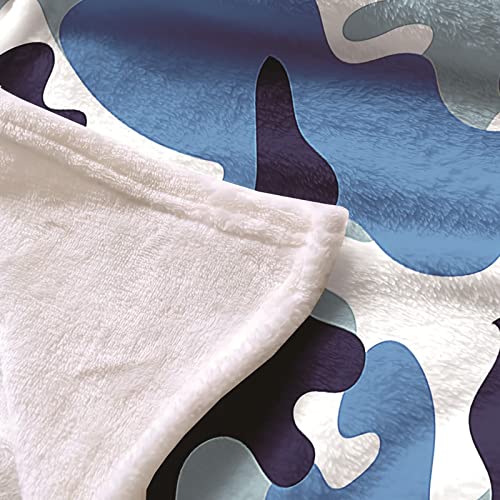 Couverture de lit douce KnSam flannel camouflage grand format isolant