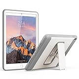 iPad Pro 9.7 Case, YOUMAKER Full-body Heavy Duty Protective Case with Kickstand and Built-in Screen Protector for Apple iPad Pro 9.7 inch - White/Gray