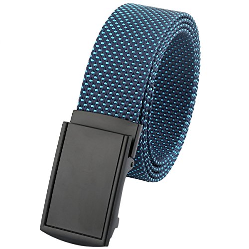 moonsix Nylon Web Belts for Men,Solid Color Casual Military Style Belt