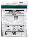 Secur-Pak Deposit Bags - Pack of 100 - Bill Capacity, 2,000 - Premium, Level 4 Security Tamper Evident, White Security Bags - Self Sealing, Opaque 2.5 Mil Plastic - 12' x 16' - SECUR-PAK