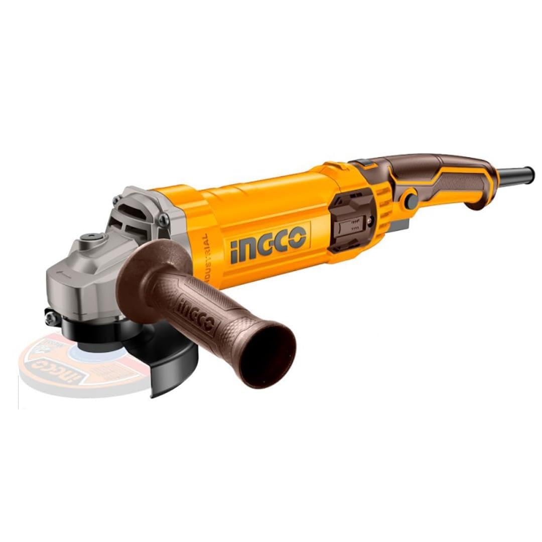 Ingco AG1100385E Smerigliatrice Angolare 1100 W 125 mm a Filo Velocità Regolabile