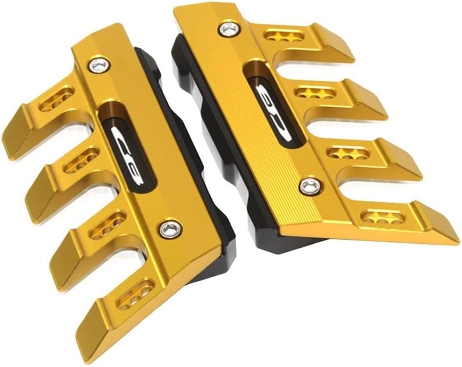 for Honda CB500F CB500X CB650F CB1000R Motorcycle Front Mudguard Front Fork Protector Anti-Drop Slider Guard Block Side Guard CNC Aluminum Fender (Color : Gold)