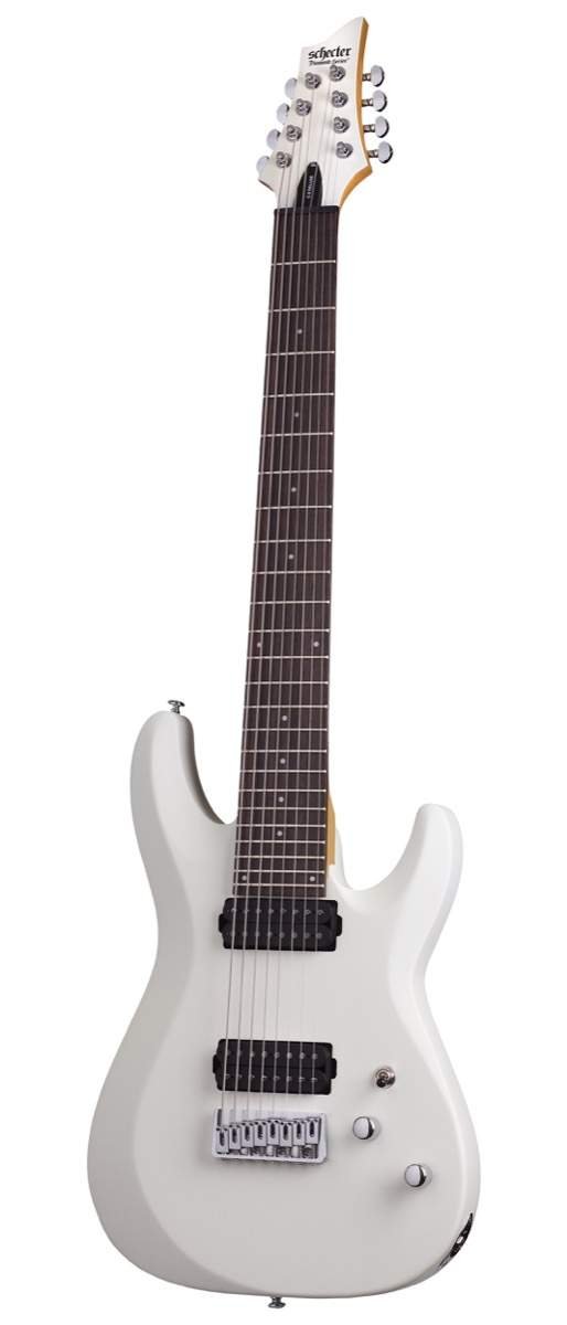 Schecter ホワイトエレキギター SCHECTER Diamondシリーズ 7弦エレキギターHELLRAISER C-7 WHT ( Gloss
