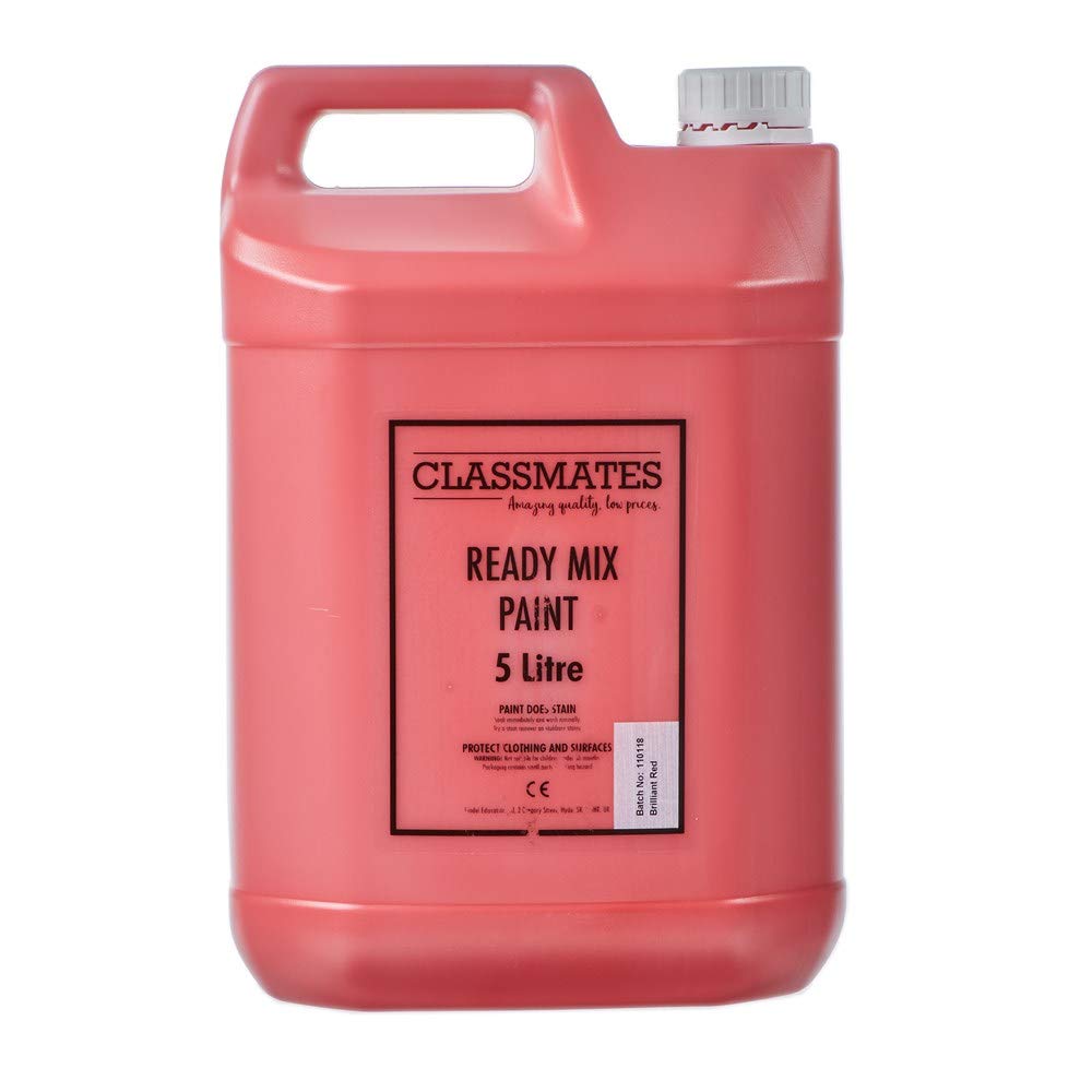 ClassmatesReady Mixed 5 Litre Paint - Brilliant red