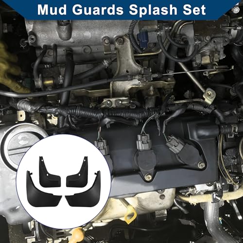 Image of Mud Flaps Splash Guards W /Mount Accessories for Mercedes-Benz Smart 2 Doors 2016-2021 Front and Rear Mud Guards 1 Set