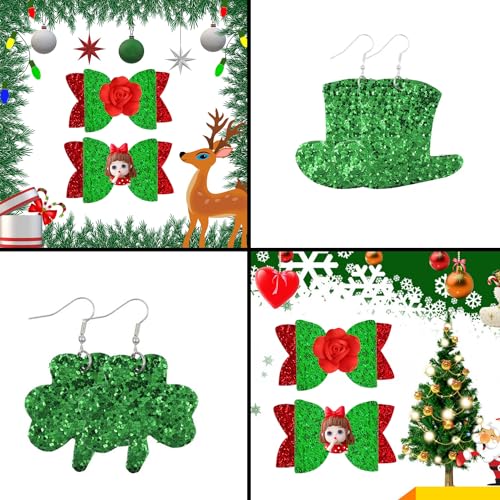 sparkly green chunky glitter fabric roll 12 x 52 inch shiny christmas faux leather material for crafts earrings bows 1601335