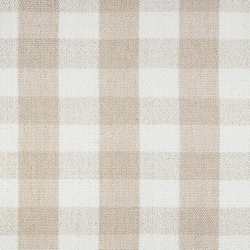 Image of Namesake Crawford Gliding Ottoman in Tan Gingham, Greenguard Gold & CertiPUR-US Certified
