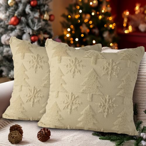 Kissenhülle Weihnachten 50X50 28 Lanpn 2 Stück Winter Kissenbezug Weihnachten Kissenhülle 50x50 cm,...