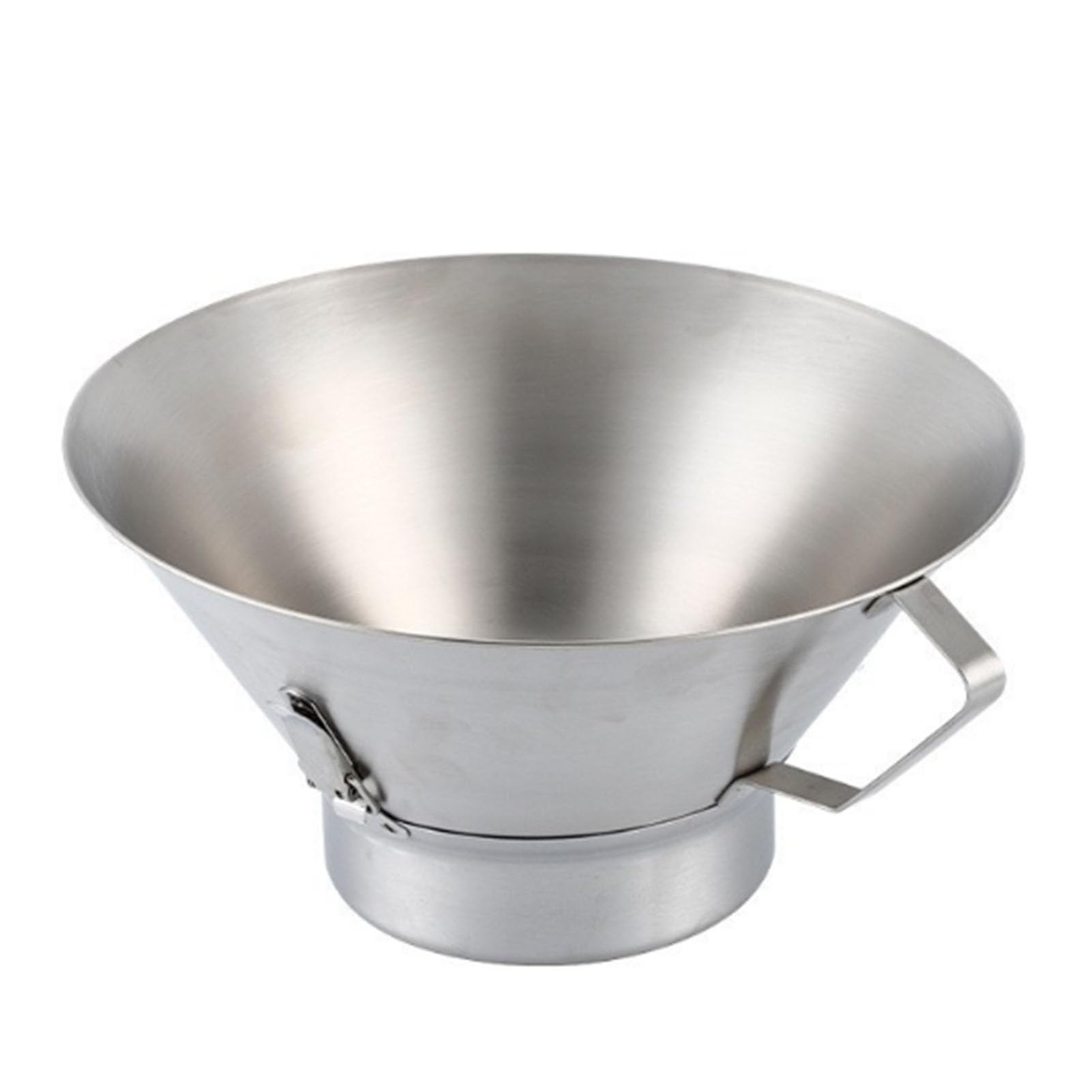 Qcwwy Fettsieb, Pommes-Frites-Ölsiebe, Trichterfilter aus Edelstahl 304, Großes Fassungsvermögen, Schmalzabscheider für Brühe, Talg und Fritteuse in Privaten oder Gewerblichen Küchen