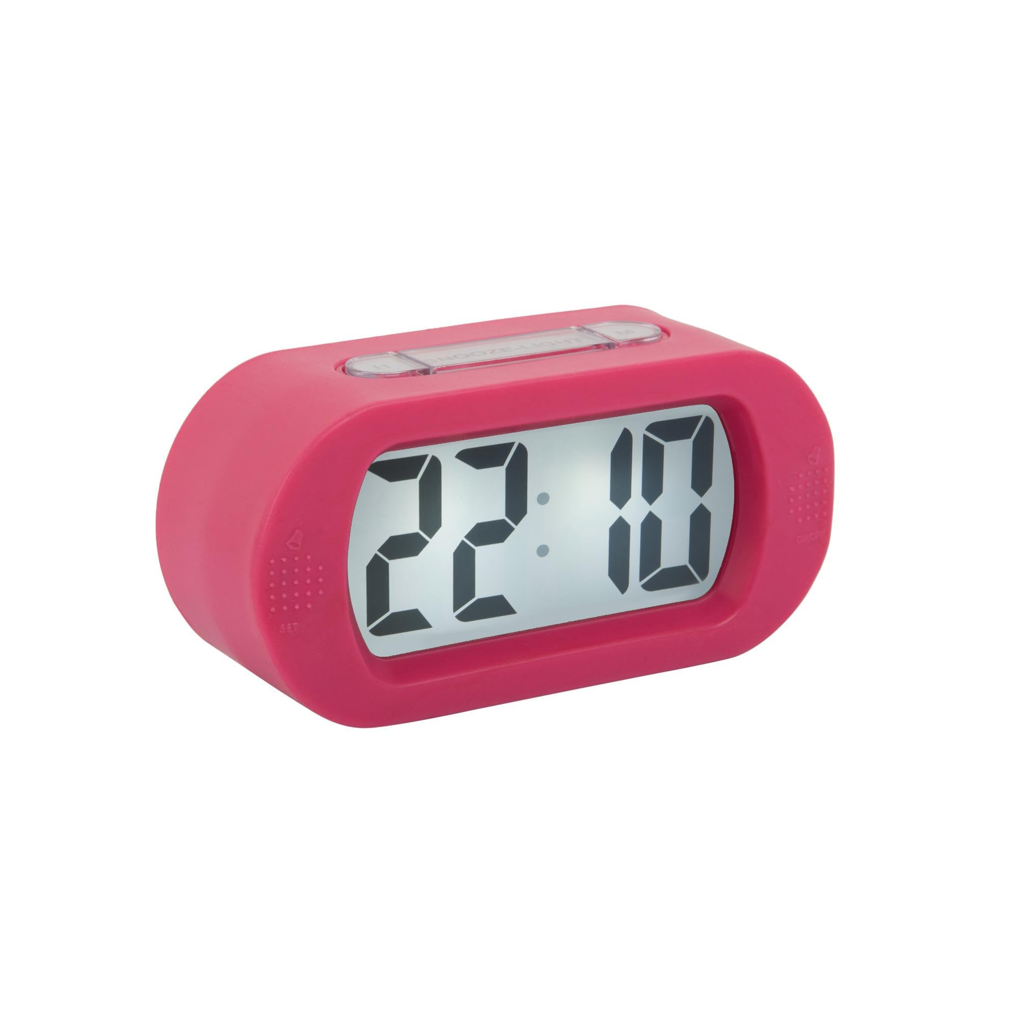 Karlsson Alarm Clock Gummy Rubberised Bright Pink
