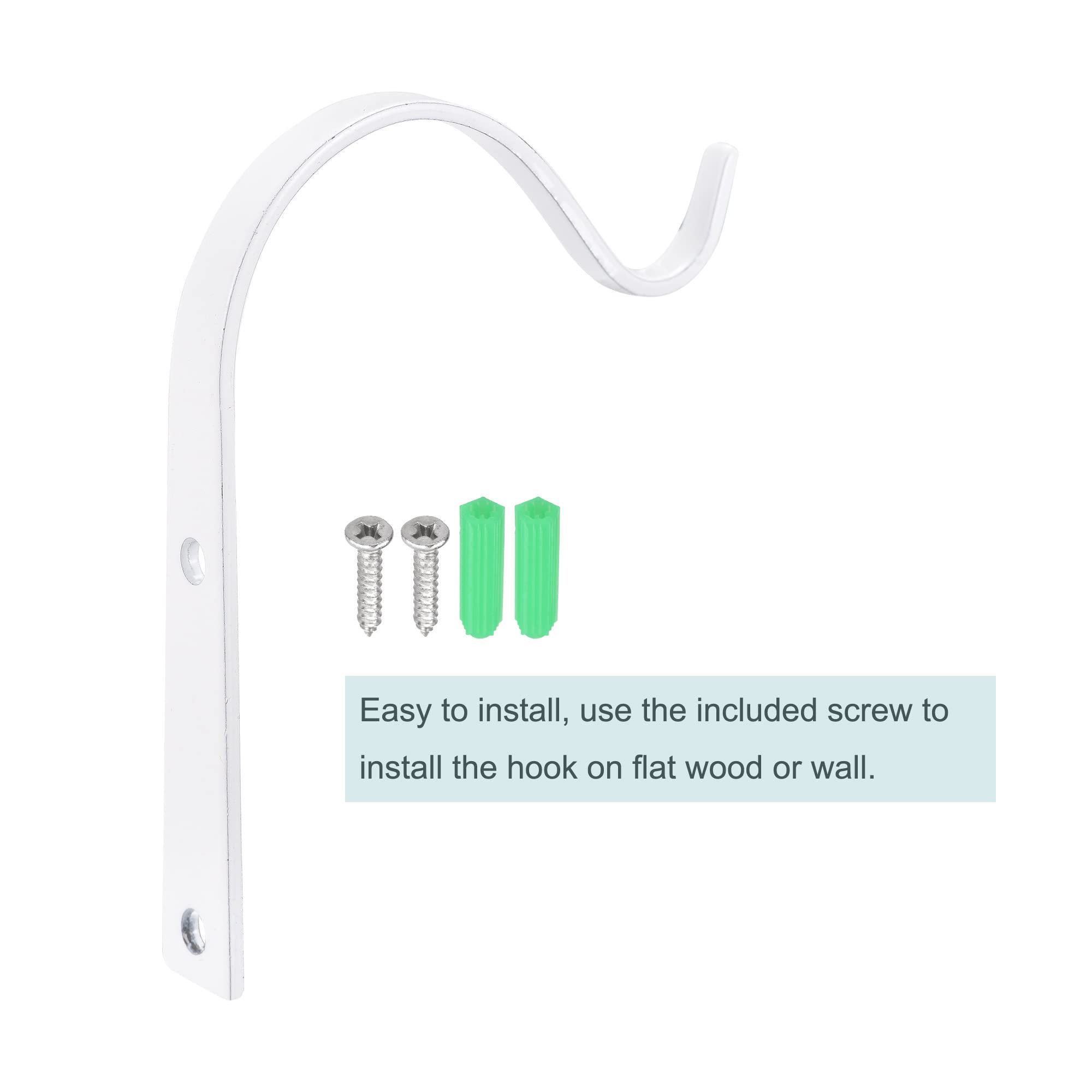 Uxcell Lot De 4 Crochets De Plafond De 20,3 Cm à Visser Pour Suspendre Des Pots De Fleurs, Des Ventilateurs, Des Lumières, Des Lanternes