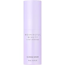 Meaningful Beauty Glowing Serum, Daily Skin Care for Women, Lightweight Hydrating Face Serum, Anti-Aging Formula with Melon Leaf Stem Cell Technology &amp; Vitamin C, Travel Ready, 0.5 Oz
