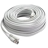 First Alert BNC-300 RG59 300-Feet Coax Video and DC Power Cable (White)