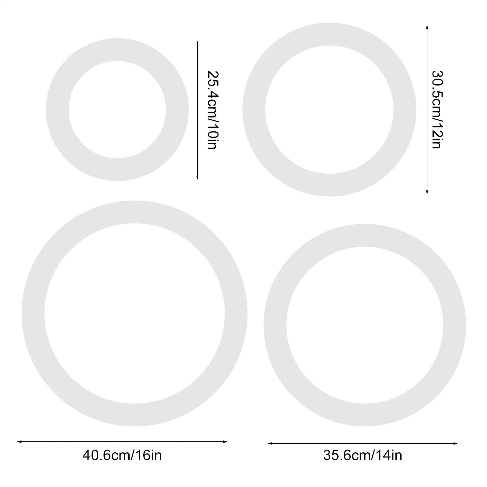 Drum Tone Control Ringe – 4er Set Dämpfungsringe 10/12/14/16 Zoll | Muffler Für Snare & Tom Trommeln | Percussion Zubehör Zur Obertöne Reduzierung & Klangkontrolle